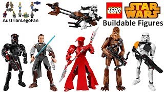 All Lego Star Wars Buildable Figures Summer  Autumn 2017  Lego Speed Build Review [upl. by Sidnac]