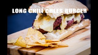 Long Chili Cheese Burger  FireampFood TV [upl. by Denny]