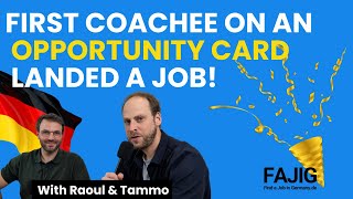 First coachee on an Opportunity Card got his offer [upl. by Eelirem]