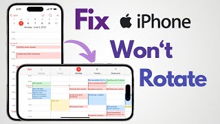 How to Fix iPhone Screen Wont Rotate 3 Easy ways [upl. by Trumann]