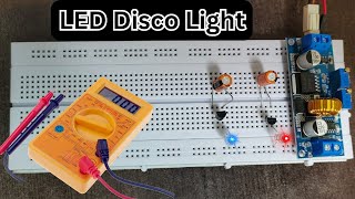 Electronics Expert Shares DIY LED Disco Light Secrets  DIY LED Disco Light Using Transistor [upl. by Darsey]