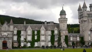 Balmoral Castle 2016  Ballater amp District Pipe Band display in front of the Castle [upl. by Suoivatram]