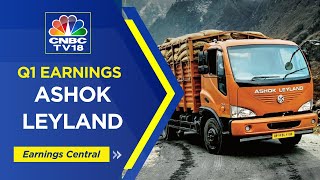 Ashok Leyland Q1 Results LIVE  Net Profit Jumps 747 To ₹576 Crore Revenue Up 13 YoY  CNBC TV18 [upl. by Harts6]