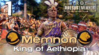 FOR PHAROAH  Memnon the Bronze  Total War Saga Troy  Aethiopia Stream Campaign 1 [upl. by Erreipnaej]