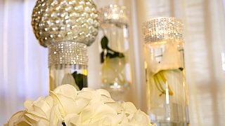 DIY  Dollar Tree Wedding Bling Centerpieces [upl. by Hilliard58]