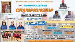 WOMEN VOLLEYBALL CHAMPIONSHIP  KANG  TARN TARAN  pb46sports [upl. by Yleoj]