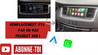 Changement Autoradio  Montage NAC Peugeot 508 1 [upl. by Delahk20]