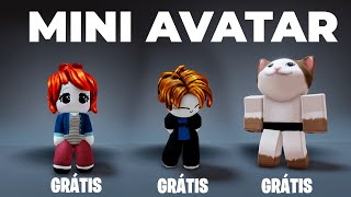 3 NOVOS MINI AVATAR GRATIS COMO FICAR PEQUENO NO ROBLOX [upl. by Zalucki]