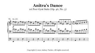 Organ Anitras Dance 1st Peer Gynt Suite Op 46 No 3  Edvard Grieg [upl. by Mccoy]