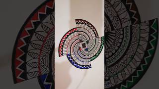 Colourful mandala art🌈✍️🎨art drawing painting youtubeshorts mandala trending ytshorts shorts [upl. by Funch]