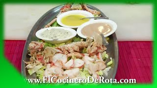 🦞 Langosta con Salsa 🦞 Langosta con 3 Salsas y Cocktail de Langostinos 🦐 [upl. by Molli]