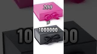 200 vs 1000000 gift choosebox giftboxchallange chosseone giftboxchallenge chooseyourbox [upl. by Ebony824]