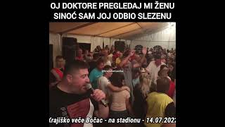 Njegoš Njego Radjenović  Oj doktore pregledaj mi ženu sinoć sam joj odbio slezenu  Gara Uzivo [upl. by Ymma895]