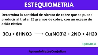 ESTEQUIOMETRIA  Calcular cuantos gramos se producen Química [upl. by Waring]