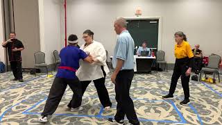 Tai chi push hands beginner moving [upl. by Ttehc]