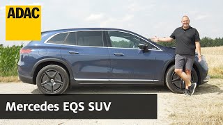 Mercedes EQS SUV Wie gut ist das LuxusElektroSUV  ADAC [upl. by Yehudit]