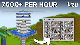 Minecraft BEST Mob Farm Tutorial 121  Minecraft All Mob Farm  7500 Perh [upl. by Mairym]