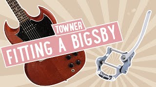 FIT A BIGSBY WITHOUT A DRILL  Towner Bigsby retrofit System [upl. by Lodi]