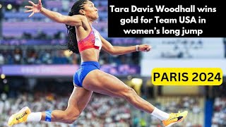 Tara Davis Woodhall wins gold for Team USA in women’s long jump [upl. by Ard672]