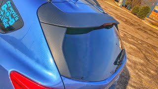 Crosstrek carbon fiber spoiler wrap [upl. by Elwyn]