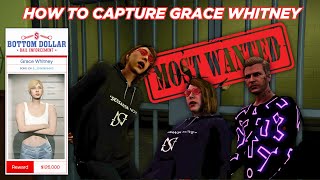 How To Capture Grace Whitney MOST WANTED Bail Office Bounty Target In GTA 5 Online [upl. by Ferdinande]