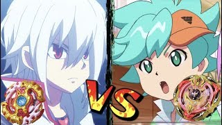 Shu VS Toko  Screw Trident VS Spriggan Requiem  Beyblade Burst Battle [upl. by Giliane]