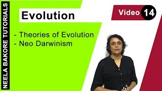 Evolution  NEET  Theories of Evolution  Neo Darwinism  Neela Bakore Tutorials [upl. by Abil758]