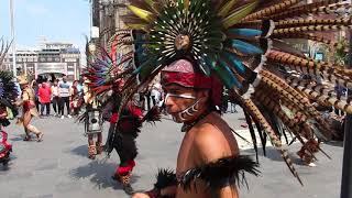 Aztec dance  Zocalo  Mexico city [upl. by Ettelrac]