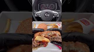 Burger King 🍔👑1600Am asmr mukbang burger burgerking food Foodie fyp eating moeeatss cru [upl. by Ytiak626]