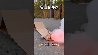 RickCreative WILL IT FLY DIY FIGHTER JET FROM CARDBOARD CRAFT BY ORIGAMI WORLD AND RICK CREATIVE [upl. by Etta944]