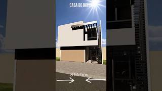 Plano casas modernas de 8x15m [upl. by Norb]