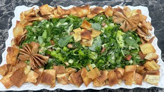 Best Fattoush salad recipe 🥗🥙viral fyp food capcut turkish india [upl. by Urion44]