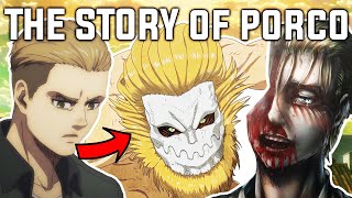 The Story Of Porco Galliard THE JAW TITAN Attack On Titan [upl. by Ymmij]