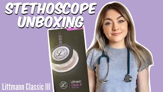 Unboxing My First Stethoscope  Littmann Classic III Caribbean Blue [upl. by Dorison]