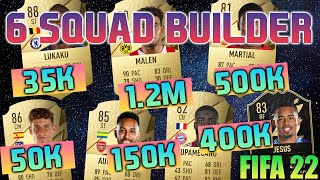 FIFA 22 35K 50K 150K 400K 500K 12M SQUAD BUILDER FUT CHAMPIONS TEAM Hybrid Teams [upl. by Oderfodog]