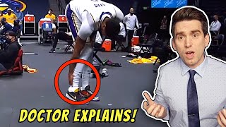 Anthony Davis SCARY Achilles Injury  Doctor Reacts to Injury and Explains What Happened [upl. by Htelimay]