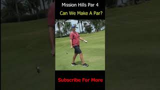 Playing A Par 4 In Thailand Kanchanaburi Mission Hills Golf [upl. by Tiraj]