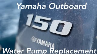 HOW TO CHANGE THE WATER PUMP Impeller on a YAMAHA 150 OUTBOARD [upl. by Miguelita]