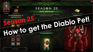 Diablo 3 Season 25 Journey Guide  How to Get the Diablo Pet [upl. by Yesnek]