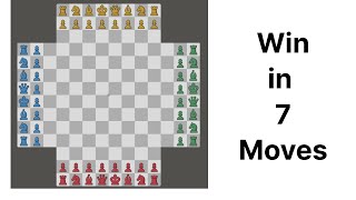 How to Win 4 Player Chess in 7 Moves [upl. by Hareehat]