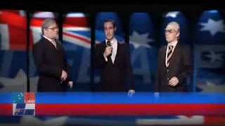 Axis of Awesome Election 07 Rap Battle Howard Vs Rudd [upl. by Eralc543]