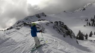 Headwall  Garbage Chute  Squaw Valley 20210320 [upl. by Arimihc649]