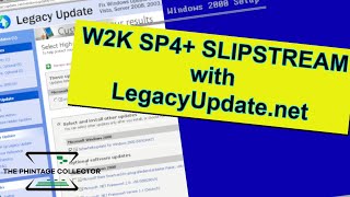 Slipstreaming a Windows 2000 SP4 setup CD inluding LegacyUpdatenet [upl. by Guimar]