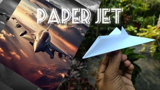 How To Make A Fighter Jet Using PaperEasy papercraft [upl. by Vowel]