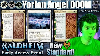 👀 Kaldheim Standard Yorion Angel Doom Early Access Sponsored Streamer Event  Ten New Brews [upl. by Iniretake]