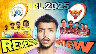 IPL 2025 💥  ALL 10 Team Retained Players List🤯  Retention Review  1st Auction List [upl. by Idleman807]