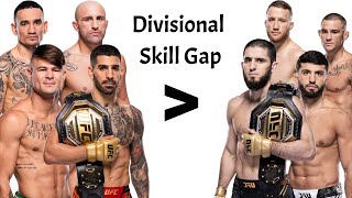 Featherweights Are Better Than Lightweights amp Divisional Skill Gaps Are Real In MMA [upl. by Sirronal]