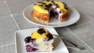 Easiest Blueberry Yogurt Cake  No Added Sugar No Oil No Flour  Gluten Free Recipe [upl. by Dermot]