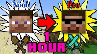 ONE HOUR of How to Transform from NOOB to PRO in Minecraft  Minecraft Animation [upl. by Yeuh]