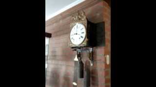 French Comtoise Date Clock [upl. by Enoval]